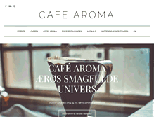 Tablet Screenshot of cafe-aroma.dk